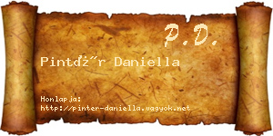 Pintér Daniella névjegykártya